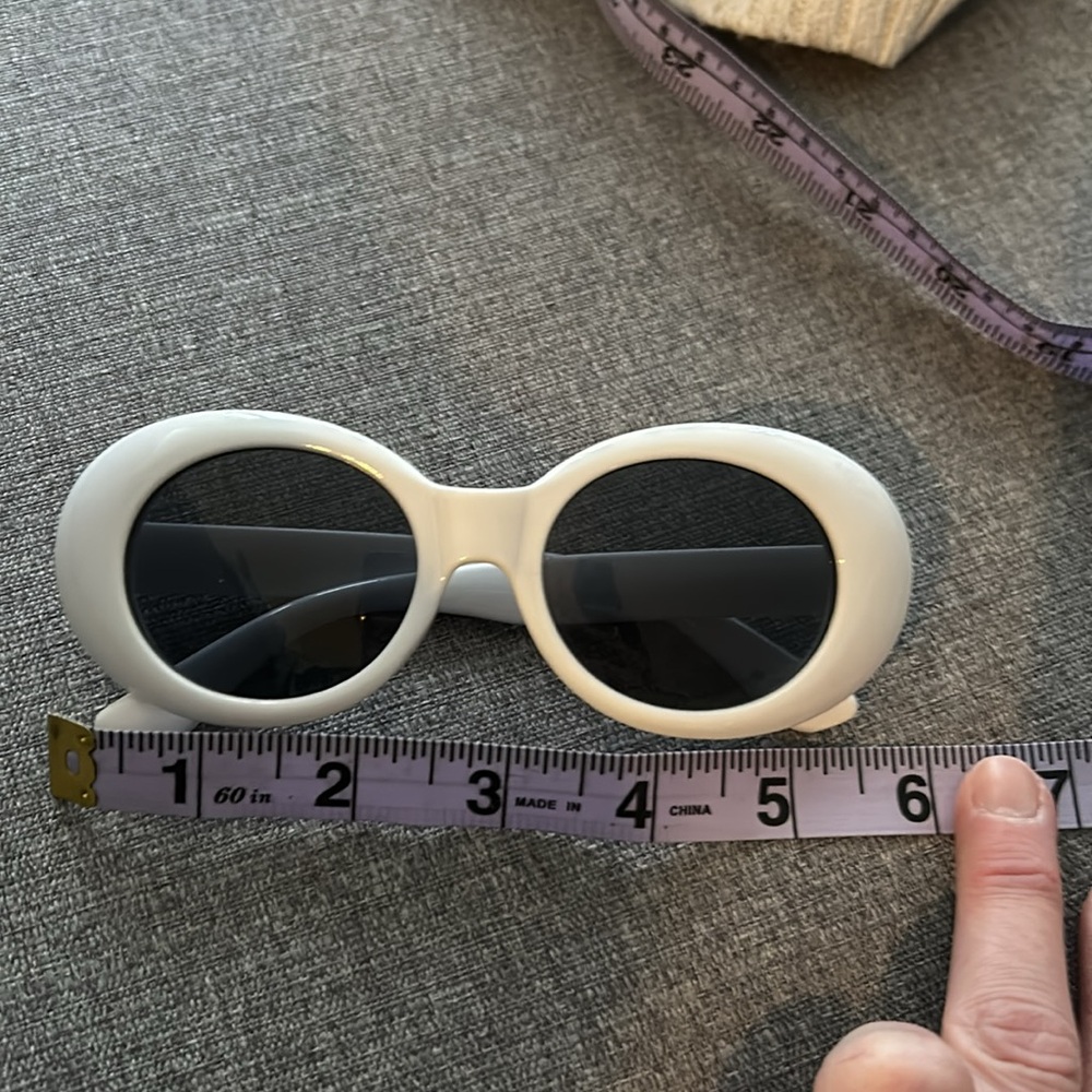 Retro Acetate White Frame Clout Goggles Sunglasses - Picture 9 of 10